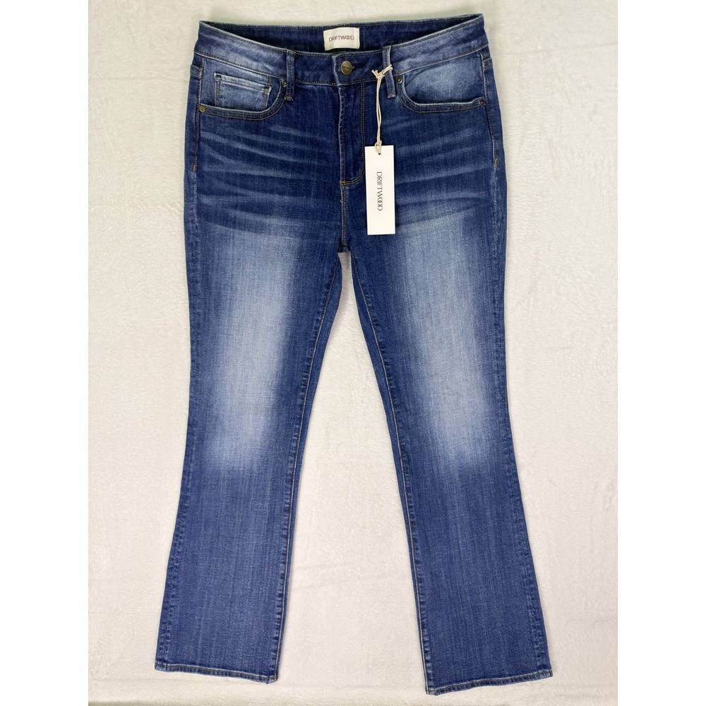 New Driftwood Kelly Jeans Womens 29x31 Blue Medium Wash Mid Rise Bootcut Stretch